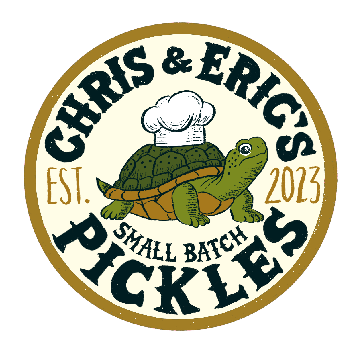 Pickle jar illustration